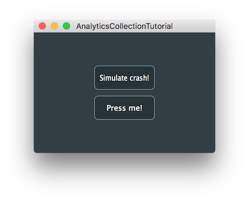 デモプロジェクトのアプリウィンドウ
