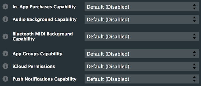 iOSの機能を有効にする