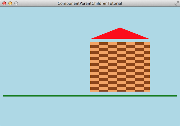 別々の要素で構成されたシーン
