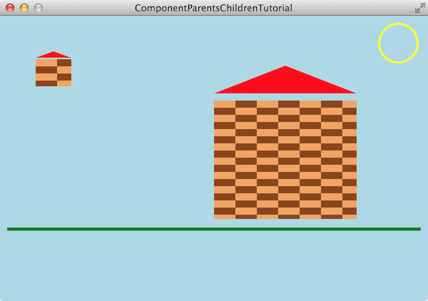 追加の小さな家を含む最終的なシーン