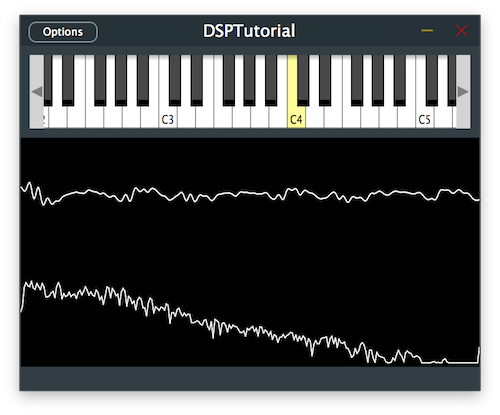 ウェーブガイド弦信号の遅延