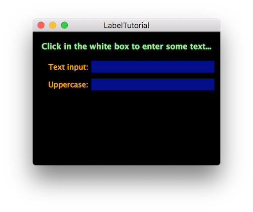 アプリケーションの初期表示