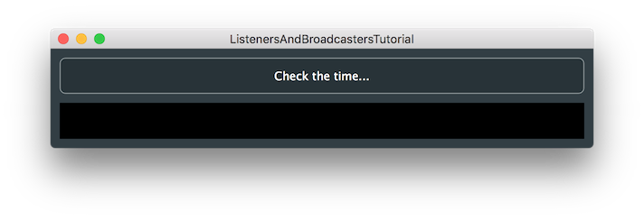 基本的なボタンとラベルのインターフェース