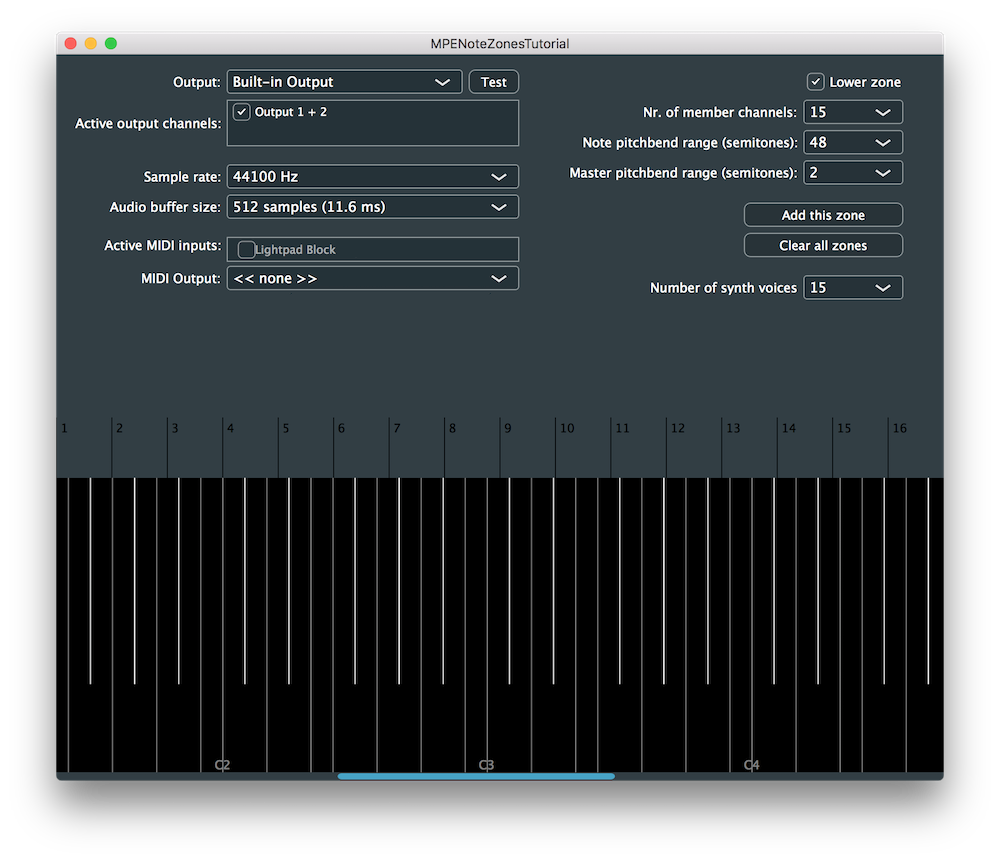 The demo application
