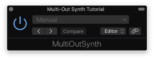 Multi-out synth plugin window