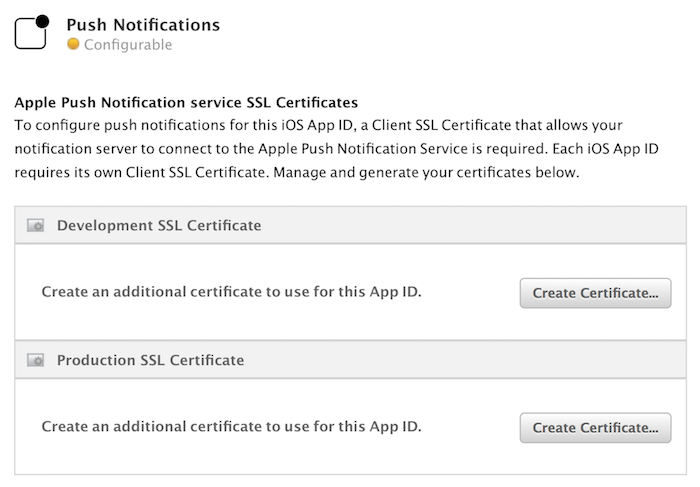 Apple DeveloperポータルでSSL証明書を生成