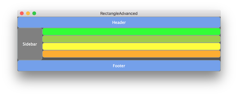 シンプルなレイアウトのリサイズ
