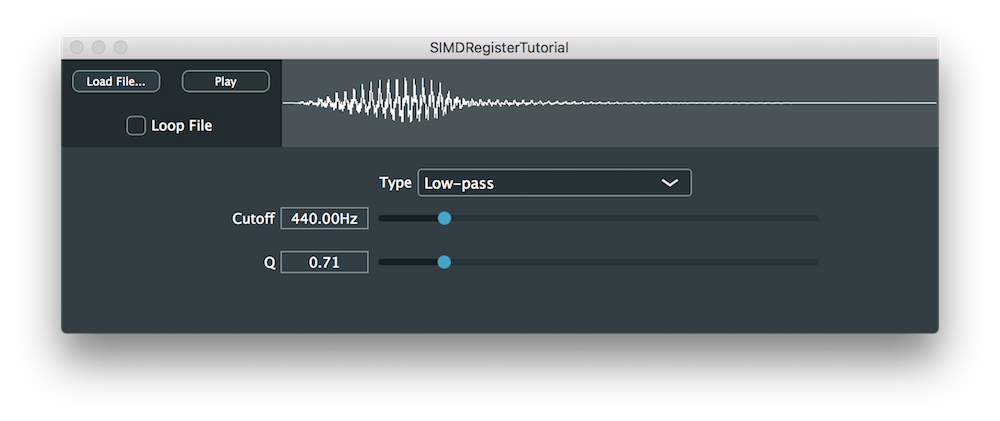 デモプロジェクトウィンドウ